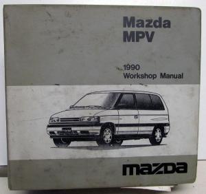 1990 Mazda MPV Service Shop Repair Manual in Binder