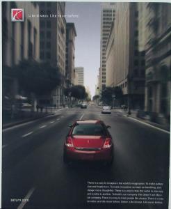 2007 Saturn Aura XE & XR Sales Brochure Original XL