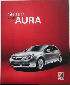 2008 Saturn AURA XE I 4 & XE V6 & XR & Green Line Sport Sedan Sales Brochure