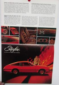 1977 Oldsmobile Starfire Supercoupe  Features Dimensions Sales Brochure Original