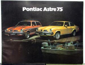 1975 Pontiac Astre Coupe Hatchback Safari Sj CANADIAN Sales Brochure Original