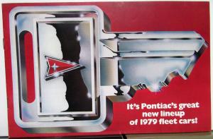 1979 Pontiac Grand Prix Firebird Bonneville LeMans Sunbird TransAm Brochure Orig