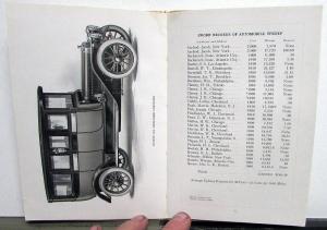 1912 Winton Six 48 HP Sales Brochure Catalog Hardbound Original