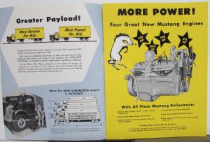 1956 White Truck 9000 Dimensions Sales Brochure Original