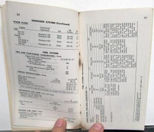 1957 Ford Service Specifications Passenger Car Thunderbird F Series Trucks