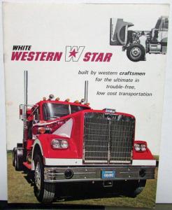 1972 White Western Star Features Sales Brochure Original