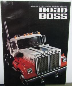 1975 White Road Boss Features Sales Brochure Original