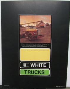 1980 White Autocar Construcktor 2 Features  REVISED Sales Brochure Original