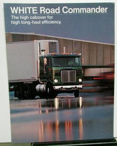 1983 White Road Commander Long Haul Features Sales Brochure Original