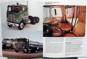 1983 White Road Commander Long Haul Features Sales Brochure Original