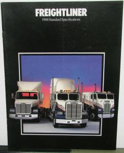 1988 Freightliner Truck Specifications Features Sales Brochure Original