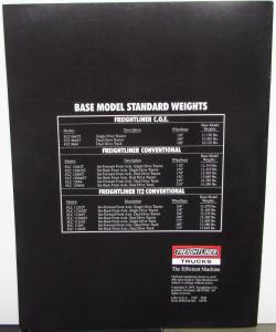 1988 Freightliner Truck Specifications Features Sales Brochure Original