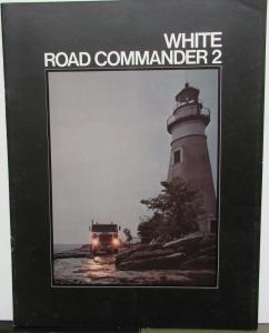 1980 White Road Commander 2 Features Sales Brochure Original