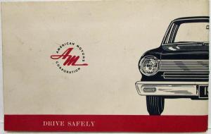 1964 AMC Rambler American Owners Manual