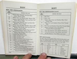 1961 Lincoln Comet Mercury Continental Service Specifications Handbook