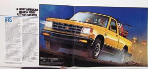 1983 Chevrolet S 10 Pickups Sales Brochure Original