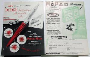 1950s Chrysler Dodge Plymouth Mopar Dealer Service & Sales Promotional Ideas