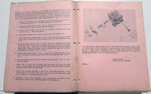 1956 Studebaker Dealer Service Technical Bulletins Letters Set Updates ...