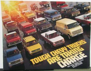 1983 Chevrolet Trucks Features Sales Brochure Original