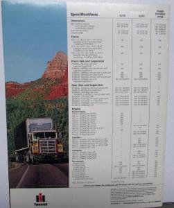 1982 International Trucks IHC 42004300 Eagle Sales Brochure Original