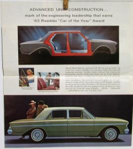 1963 Rambler Classic Ambassador American Motor Trend Car Year Sale Folder Mailer