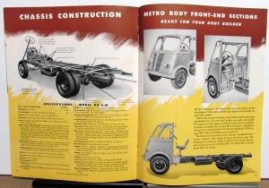 1949 International Trucks IHC All Steel Metro Bodies Sales Brochure Original