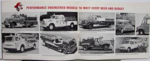 1965 International Trucks IHC Fire Truck Chassis LD MD HD Sales Brochure Orig