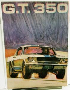 1966 Shelby American GT 350 Ford Mustang Promotional Race Poster Vintage Orig