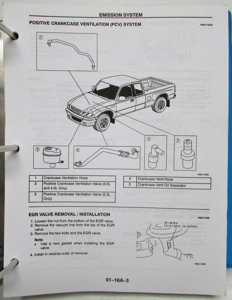 1998 Mazda B-Series Pickup Truck Service Shop Repair Manual