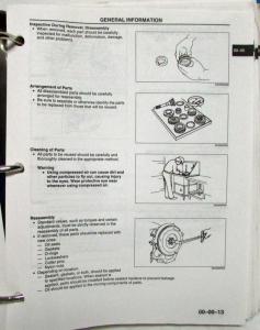 2001 Mazda Millenia Service Shop Repair Manual