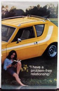 1974 AMC Gremlin Hornet Matador Womens Point of View Sales Brochure Original