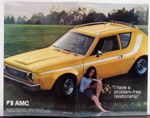 1974 AMC Gremlin Hornet Matador Womens Point of View Sales Brochure Original