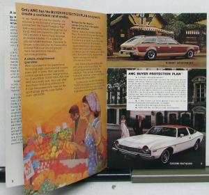 1974 AMC Gremlin Hornet Matador Womens Point of View Sales Brochure Original