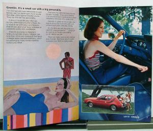 1974 AMC Gremlin Hornet Matador Womens Point of View Sales Brochure Original