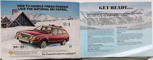 1983 Eagle 2W 4W Dr National Ski Patrol Vehicle American Motors Ski Safety Orig