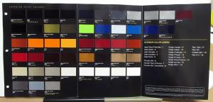 2012 Chrysler Dodge Jeep Ram Dealer Exterior Paint Chip Color Guide Sales Folder