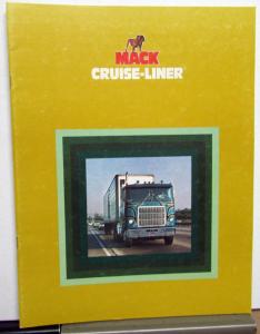 1979 Mack Trucks Cruise Liner Features Sales Brochure Original