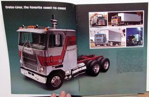 1979 Mack Trucks Cruise Liner Features Sales Brochure Original