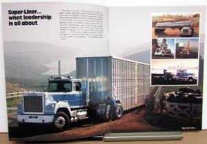 1978 Mack Truck Super Liner Features Sales Brochure Original