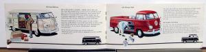 1959-60 Volkswagen Dealer Sales Brochure Beetle Convertible Karmann Ghia Van Bus