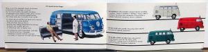 1959-60 Volkswagen Dealer Sales Brochure Beetle Convertible Karmann Ghia Van Bus