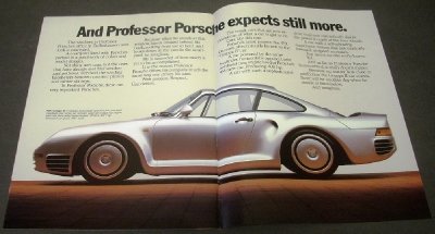 1985 Porsche Dealer Sales Brochure Folder 911 Carrera 928S 944 959