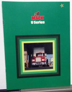 1980 Mack Trucks U Series Diagrams Features Sales Brochure Original