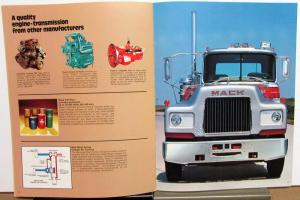 1980 Mack Trucks U Series Diagrams Features Sales Brochure Original