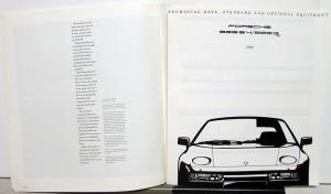 1990 Porsche Dealer Prestige Sales Brochure Original 928 S4 GT