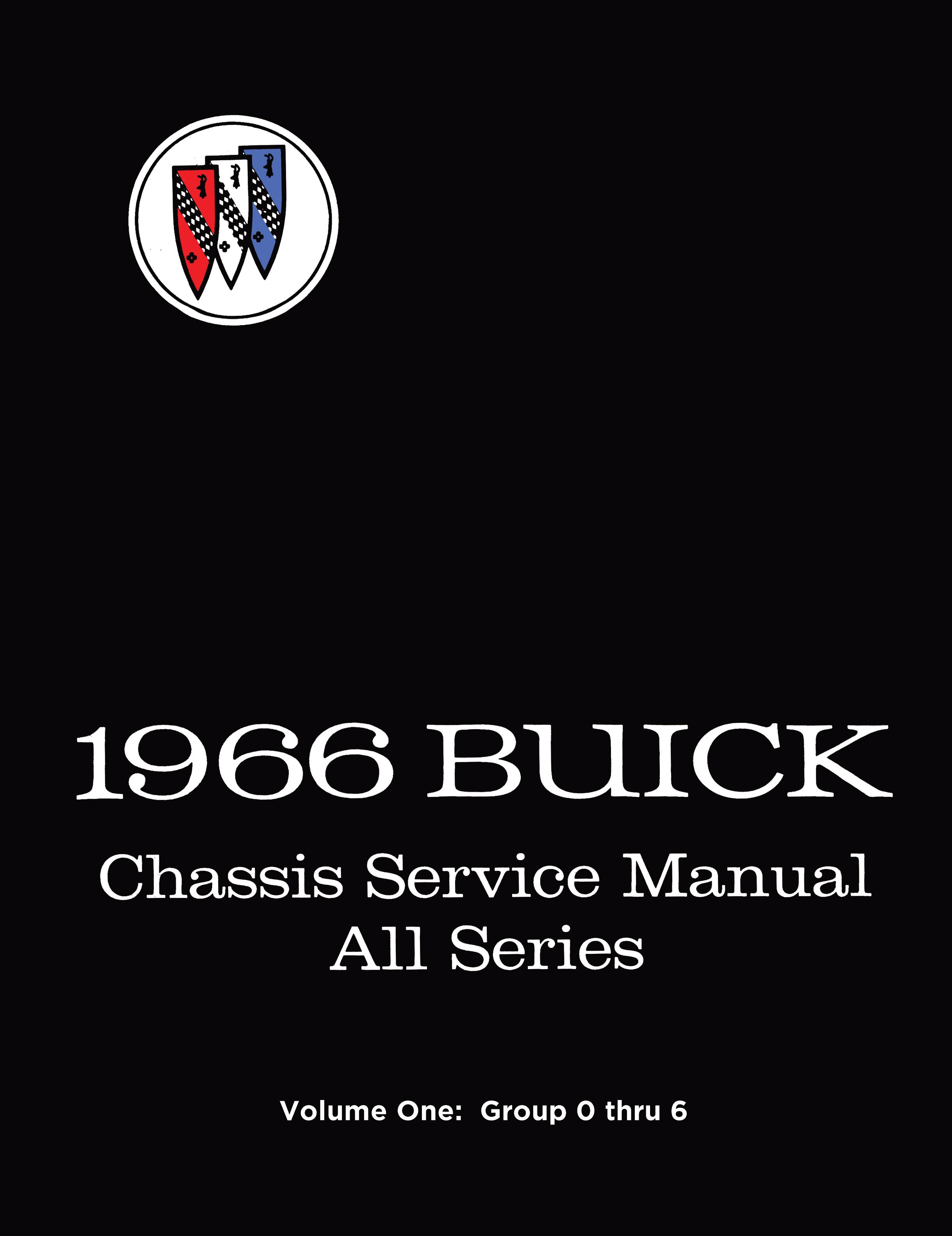 1966 Buick Service Manual Gran Sport Wildcat Riviera LeSabre Skylark Special