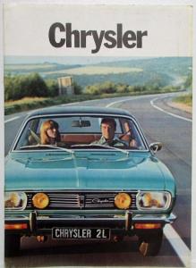 1975 Chrysler 160 180 and 2 Litre Sales Brochure - French Text