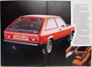 1979 Chrysler Sunbeam ti Sales Folder - UK Market