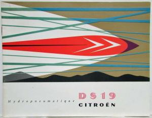 1958 Citroen Hydropneumatique DS 19 Sales Brochure