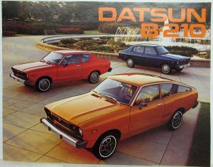 1976 Datsun B-210 Sales Brochure 2-Door 4-Door Hatchback